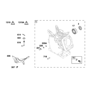 Engine >> Cylinder Diagram and Parts List for 021024-00  Briggs and Stratton Pressure Washer
